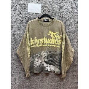 Kool Kiy Studios International Speedway Graphic Long Sleeve Shirt Mens Size S
